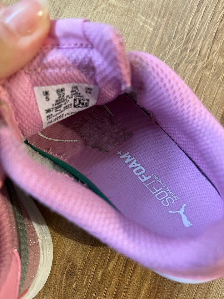 Kız Çocuk Pembe Cırt Cırtlı Spor Ayakkabı - Görsel 2