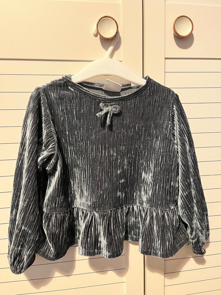 Uzun Kollu yeşil Fırfırlı Kız Elbisesi - Görsel 2