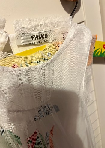 Kız Çocuk Beyaz Fırfırlı Tüllü Elbise - Görsel 3