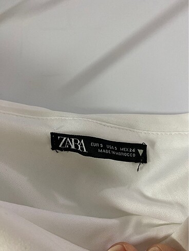 Zara Zara Midi Boy Beyaz Elbise