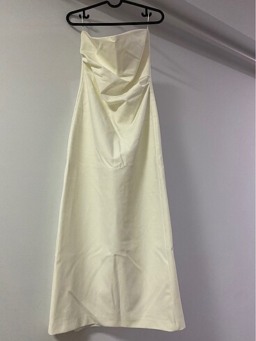 Zara Midi Boy Straplez elbise