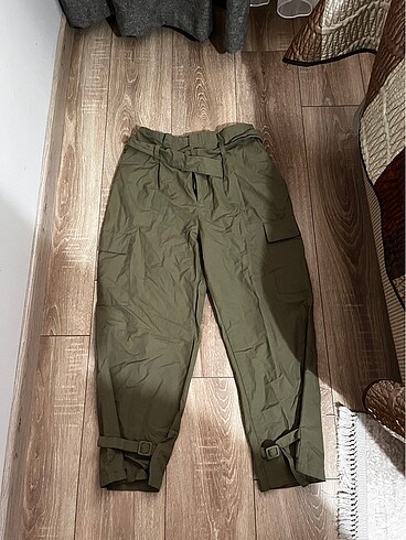Zara Kemerli Kargo Pantolon - Görsel 2
