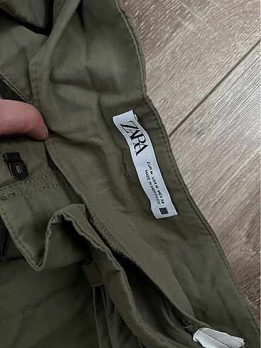 Zara Kemerli Kargo Pantolon - Görsel 4