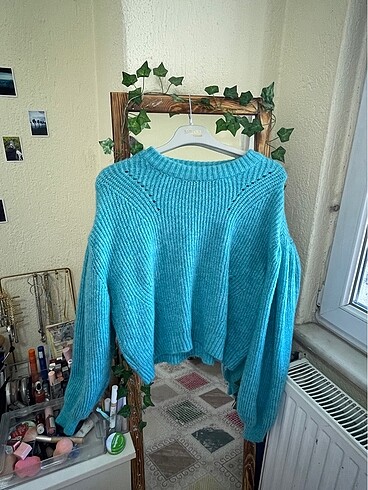 Kalın peluş kazak oversize