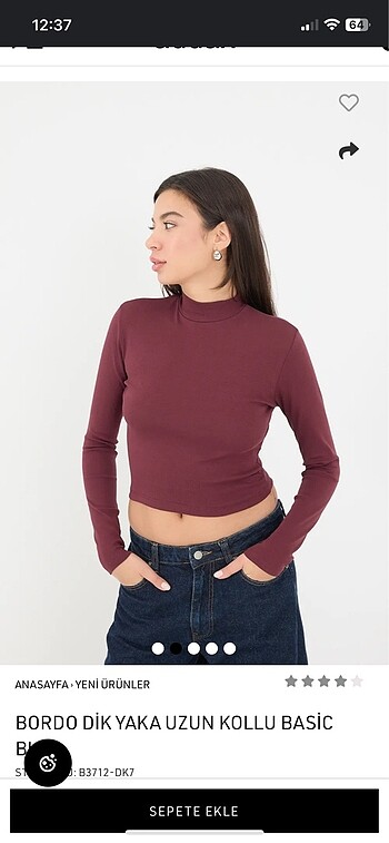 Addax bordo bluz
