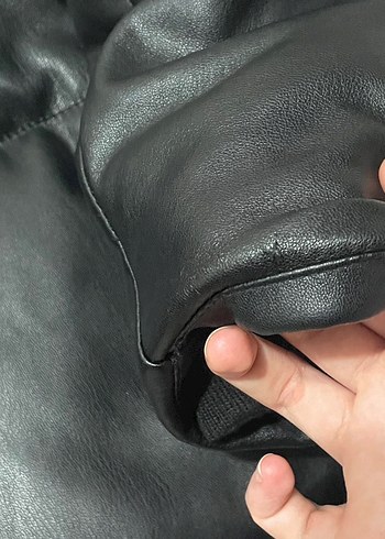 Stradivarius deri şişme mont - Görsel 3