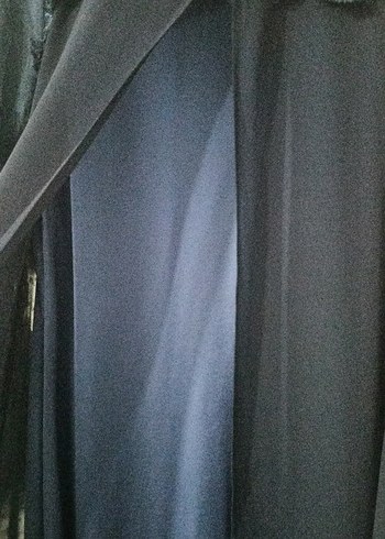 Uzun lacivert Gotik Kadın Elbise - Görsel 2