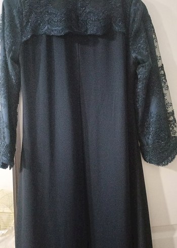 Uzun lacivert Gotik Kadın Elbise - Görsel 5