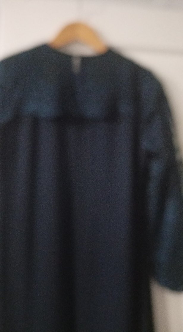 Uzun lacivert Gotik Kadın Elbise - Görsel 4