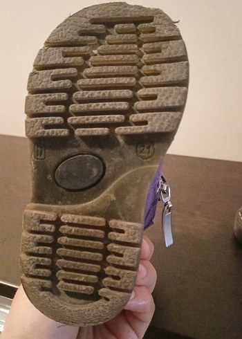 Mor kiz bebek Botları Sarı Bağcıklı - Görsel 4