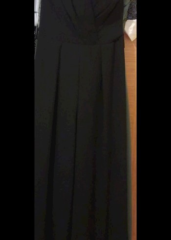 Kadın Siyah Tüylü Midi Tulum - Görsel 3