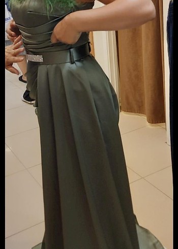 Kadın Klasik Şık Uzun Abiye Elbise - Görsel 2