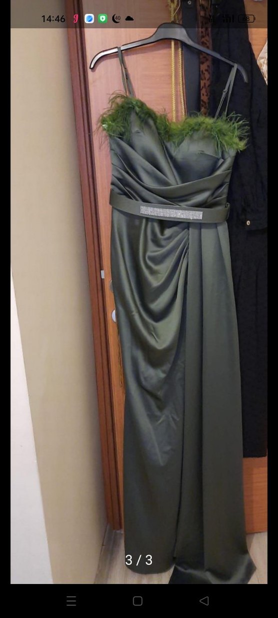 Kadın Klasik Şık Uzun Abiye Elbise - Görsel 3