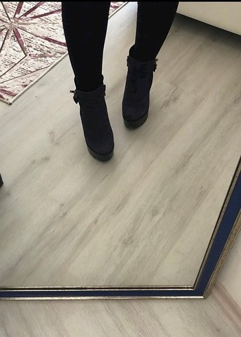 lacivert Tokalı kadın Botları - Görsel 2