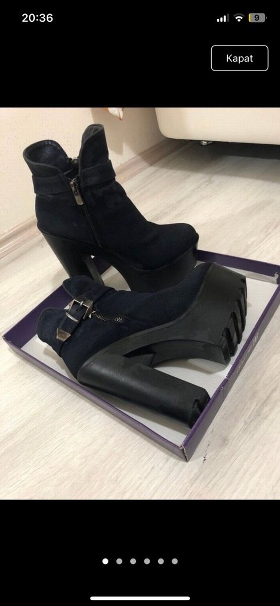 lacivert Tokalı kadın Botları - Görsel 5