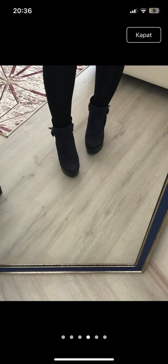 lacivert Tokalı kadın Botları - Görsel 2