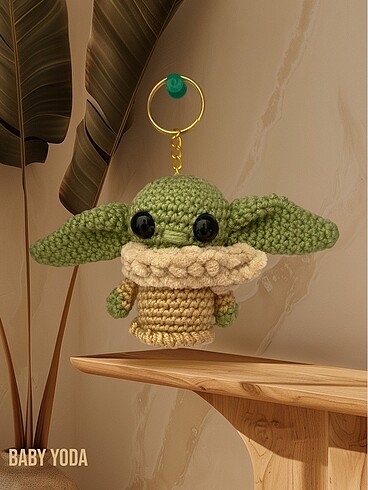 Baby Yoda Amigurumi Anahtarlık