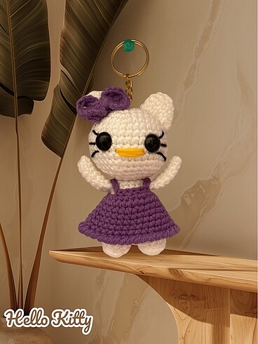 Amigurumi Hello Kitty Anahtarlık