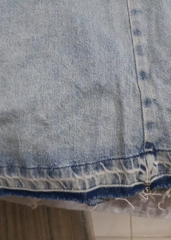 Kot Midi Boy Salaş Denim Etek - Görsel 2