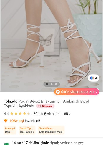 Beyaz Bağcıklı Stiletto Topuklu Kadın Ayakkabı - Görsel 4