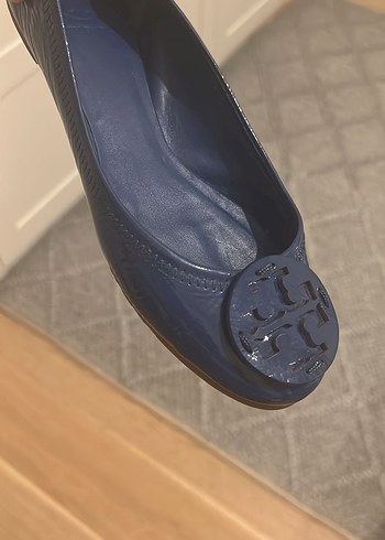 Koyu Mavi Tory Burch Kadın Babet