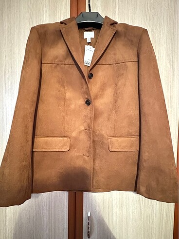 s Beden H&M süet blazer ceket