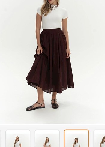 Bohemia Amaya Bilek Boyu Pileli Etek 0 üründür - Görsel 3