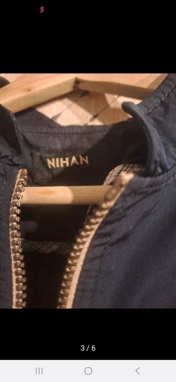 Fermuarlı lacivert Uzun Kadın Yağmurluk - Görsel 3