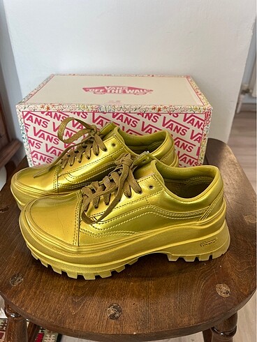 36 Beden altın Renk Vans Vibram Old Skool Dx Özel seri Vans