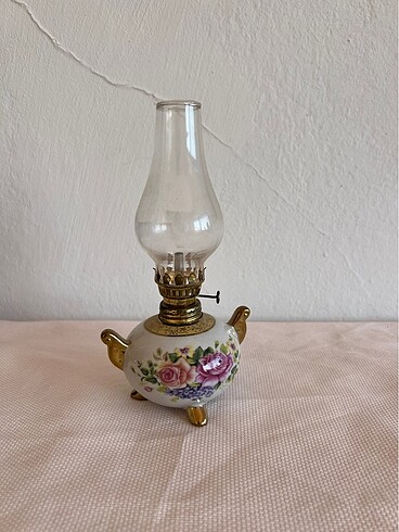 Çiçekli Gaz lambası