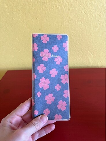 Çiçekli defter çizgili