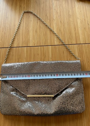 Avon Zincir Detaylı Parlak gold Kadın Portföy Çanta