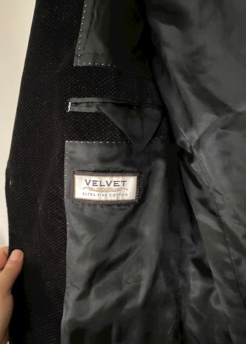 Düğmeli Siyah Kumaş Erkek Ceket - Görsel 4