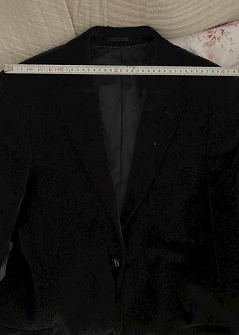 Düğmeli Siyah Kumaş Erkek Ceket - Görsel 5