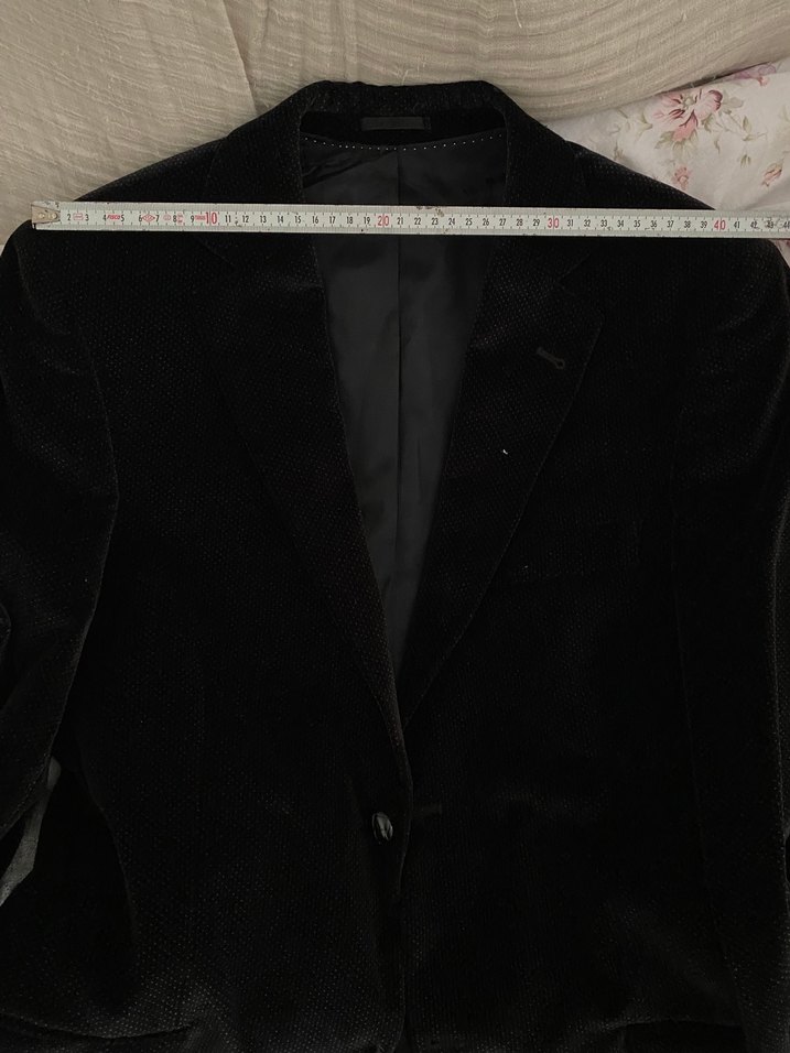 Düğmeli Siyah Kumaş Erkek Ceket - Görsel 5