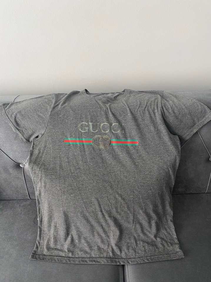 Gri Baskılı Erkek Tişörtü - Görsel 2