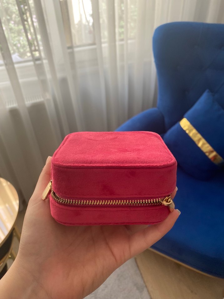 Pastel Pembe Makyaj ve Takı Organizeri - Görsel 3