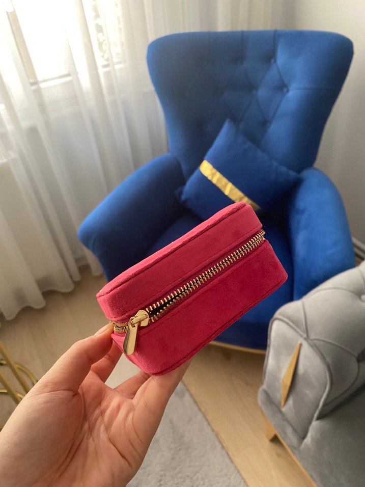 Pastel Pembe Makyaj ve Takı Organizeri - Görsel 4