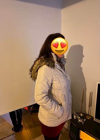 BeyazKadın Midi Puff Mont - Görsel 2