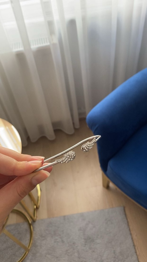 Gri Yılan Desenli Minimalist Boncuklu Bileklik - Görsel 3