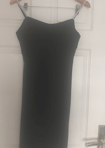 Siyah V Yaka Drapeli kısa  Abiye Elbise
Etiketli yeni - Görsel 2