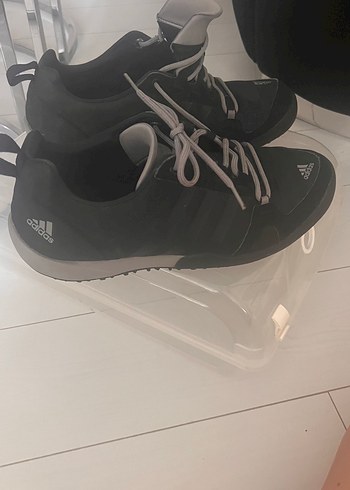 Siyah Adidas Bağcıklı Erkek Spor Ayakkabı