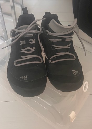 42.5 Beden Siyah Adidas Bağcıklı Erkek Spor Ayakkabı