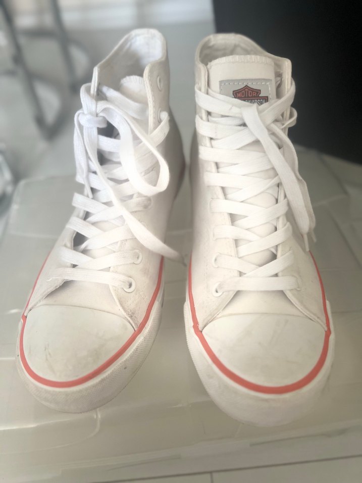 Beyaz Gri Baskılı Erkek Spor Ayakkabı - Görsel 4