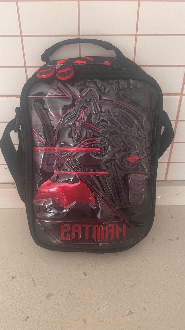 Siyah Batman Çocuk Okul Çantası Seti - Görsel 3