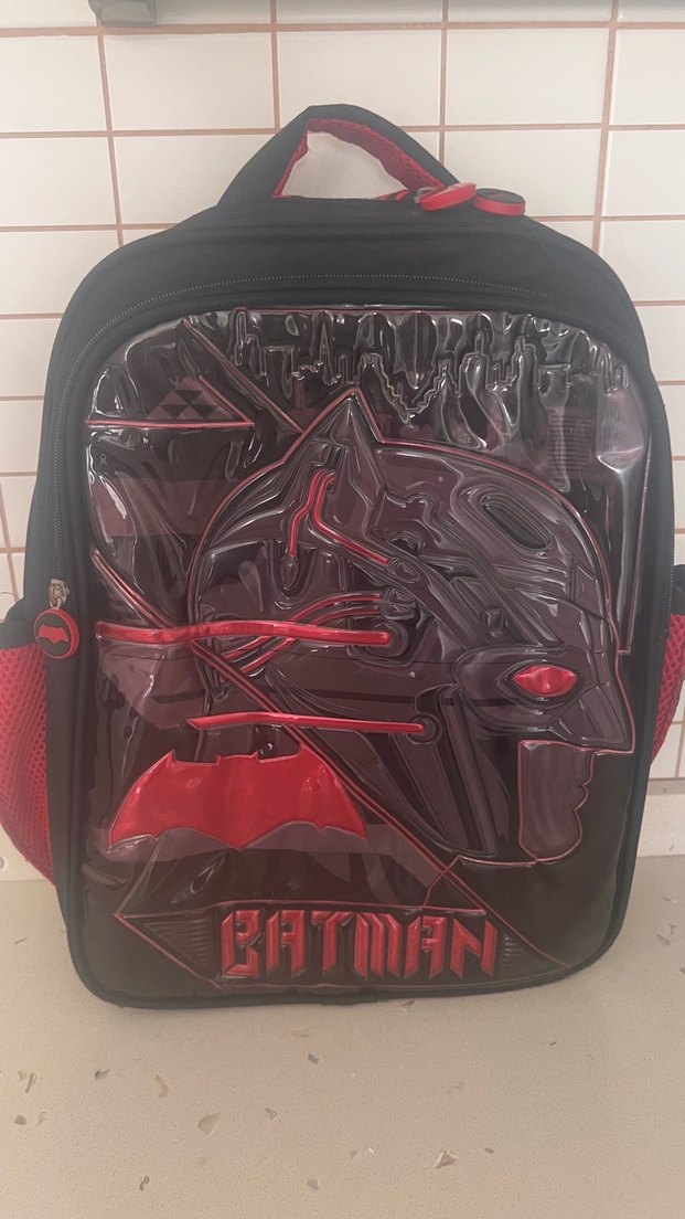 Siyah Batman Çocuk Okul Çantası Seti - Görsel 4