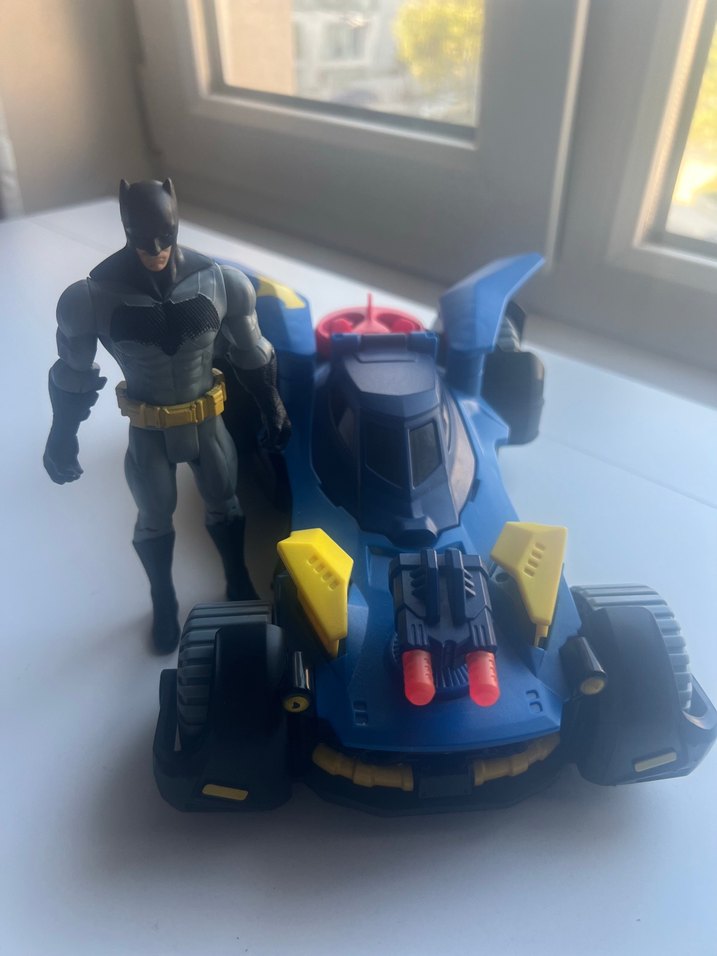 Mavi Batman Aksiyon Figürü ve Araç Seti - Görsel 5