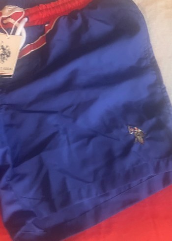 Kırmızı Kemerli Mini Erkek Deniz Şortu - Görsel 4