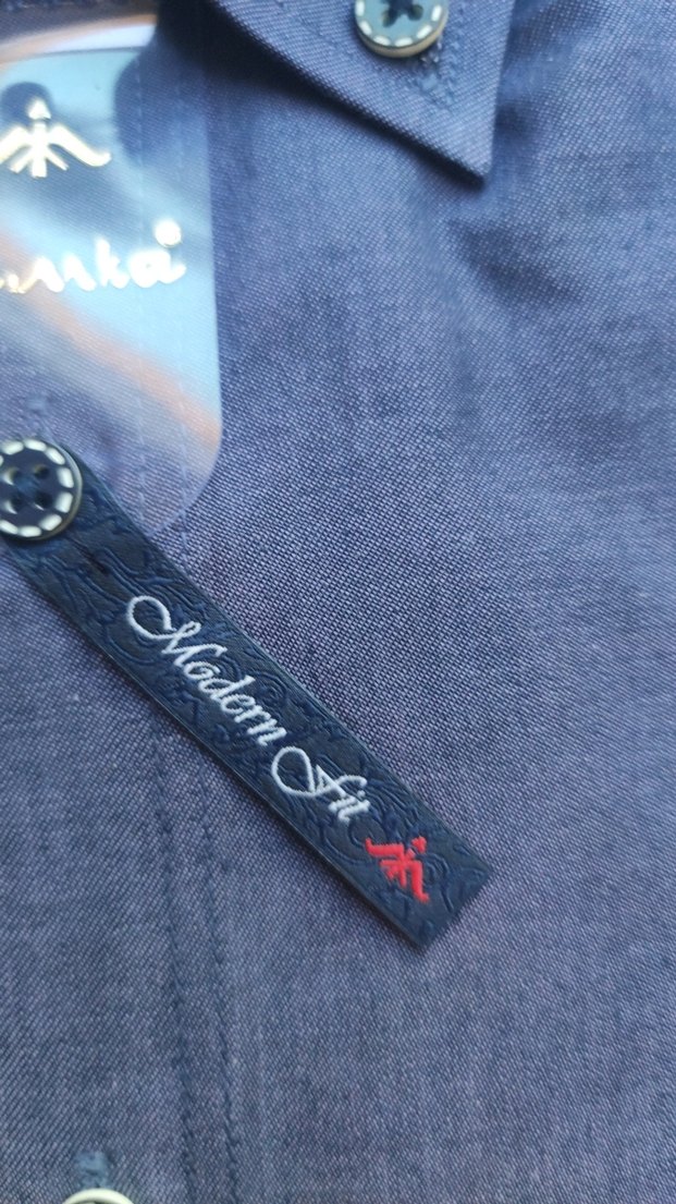 Erkek Mavi Denim Kısa Kollu Gömlek - Görsel 4