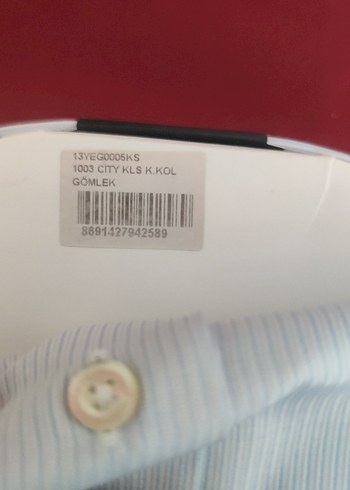 Erkek Beyaz Kısa Kollu Gömlek UZTex - Görsel 3